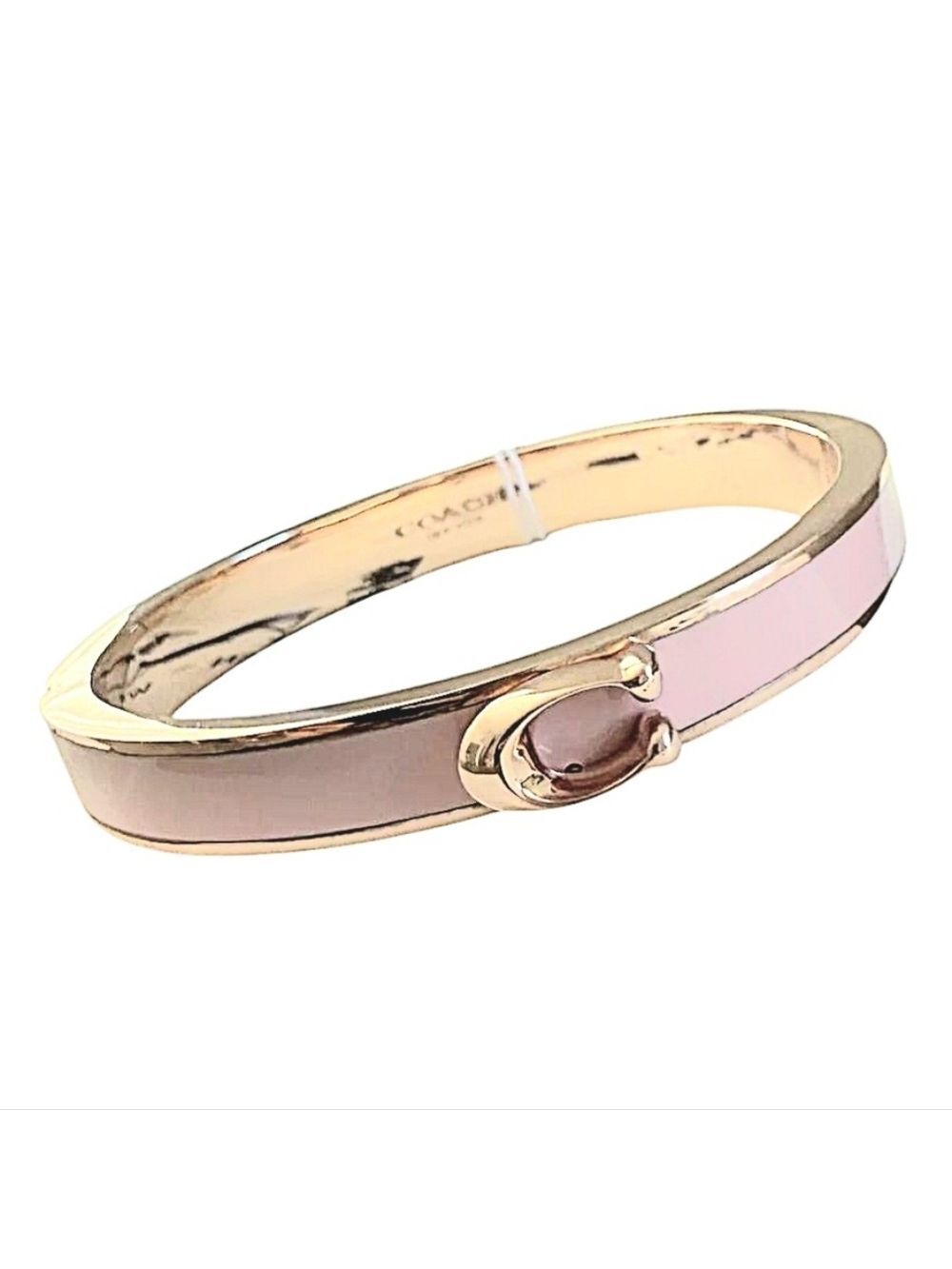 Coach Hinged Bangle Bracelet Rose Gold Silver Gold - Picture 6 of 7